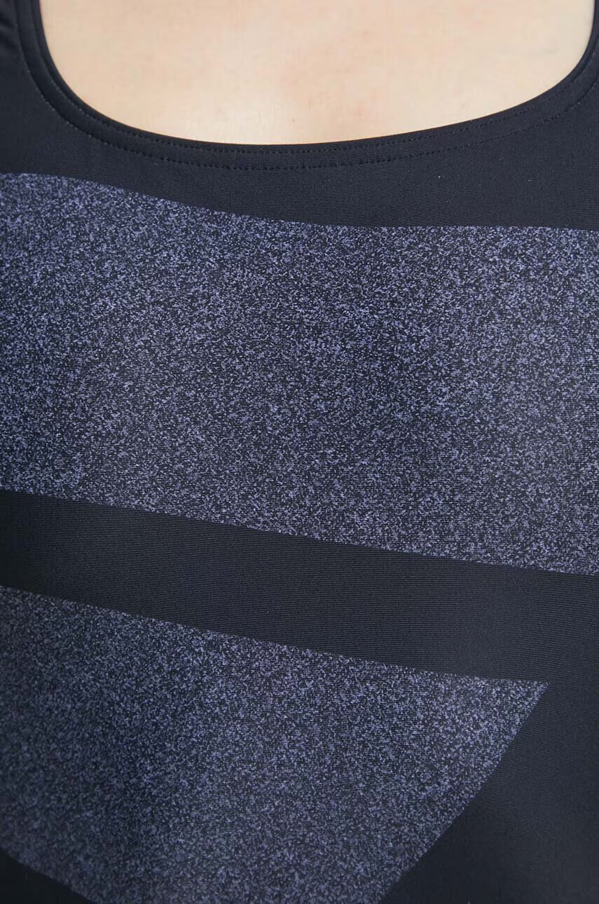 adidas Performance Цял бански Big Bars Graphic в черно с мека чашка - Pepit.bg
