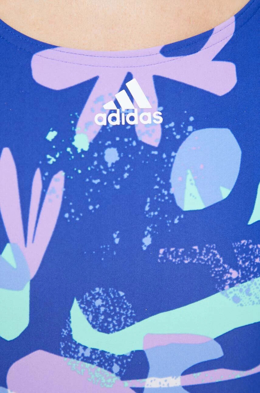 adidas Performance Цял бански Floral в синьо с мека чашка - Pepit.bg