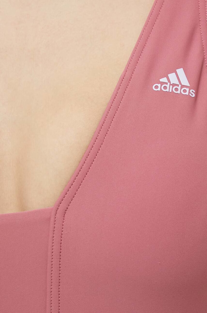 adidas Performance Цял бански Iconisea в розово с леко подплатена чашка - Pepit.bg