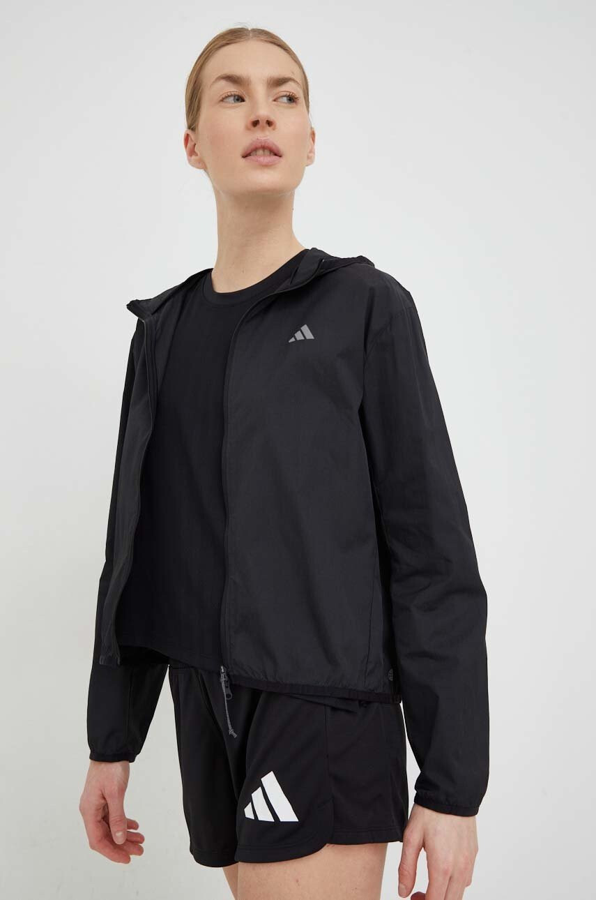 adidas Performance Ветровка Run It в черно с преходна изолация - Pepit.bg