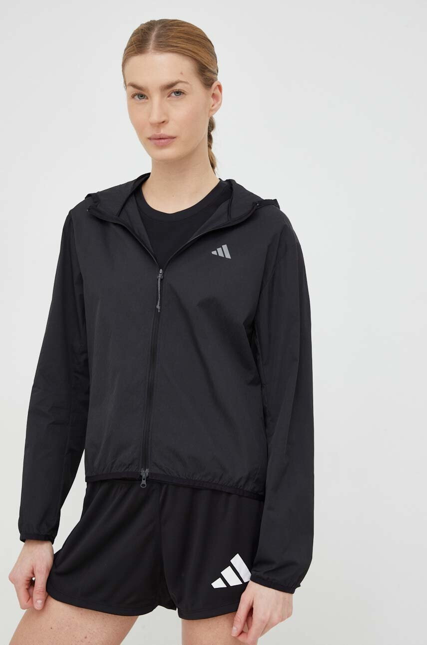 adidas Performance Ветровка Run It в черно с преходна изолация - Pepit.bg