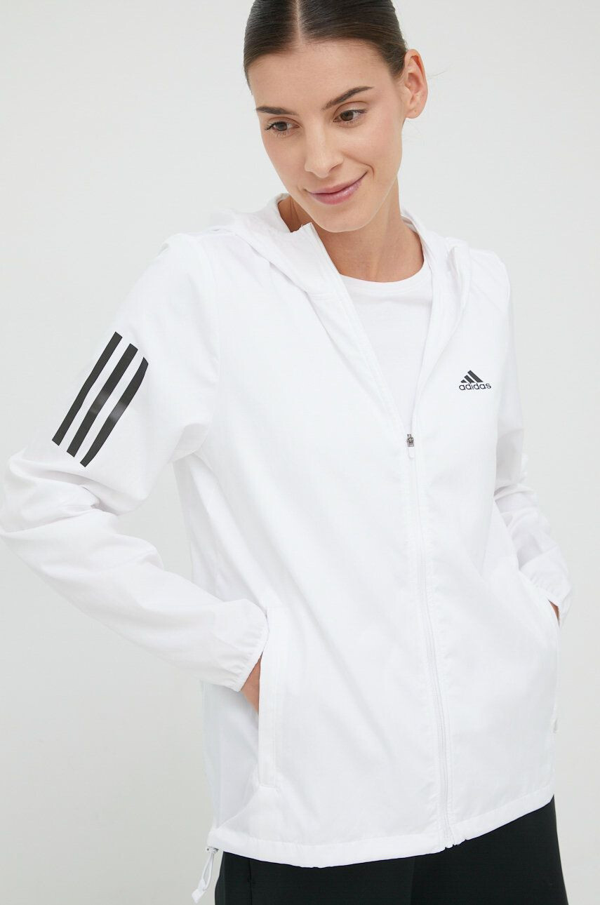 adidas Performance Яке за бягане Own The Run HB9369 в бяло с преходна изолация - Pepit.bg