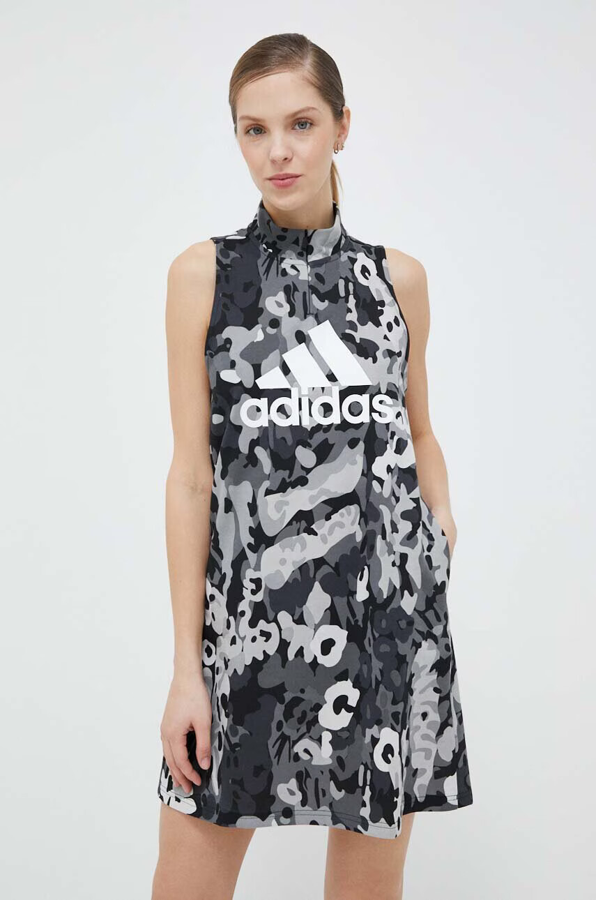 adidas Рокля в сиво къс модел със стандартна кройка - Pepit.bg