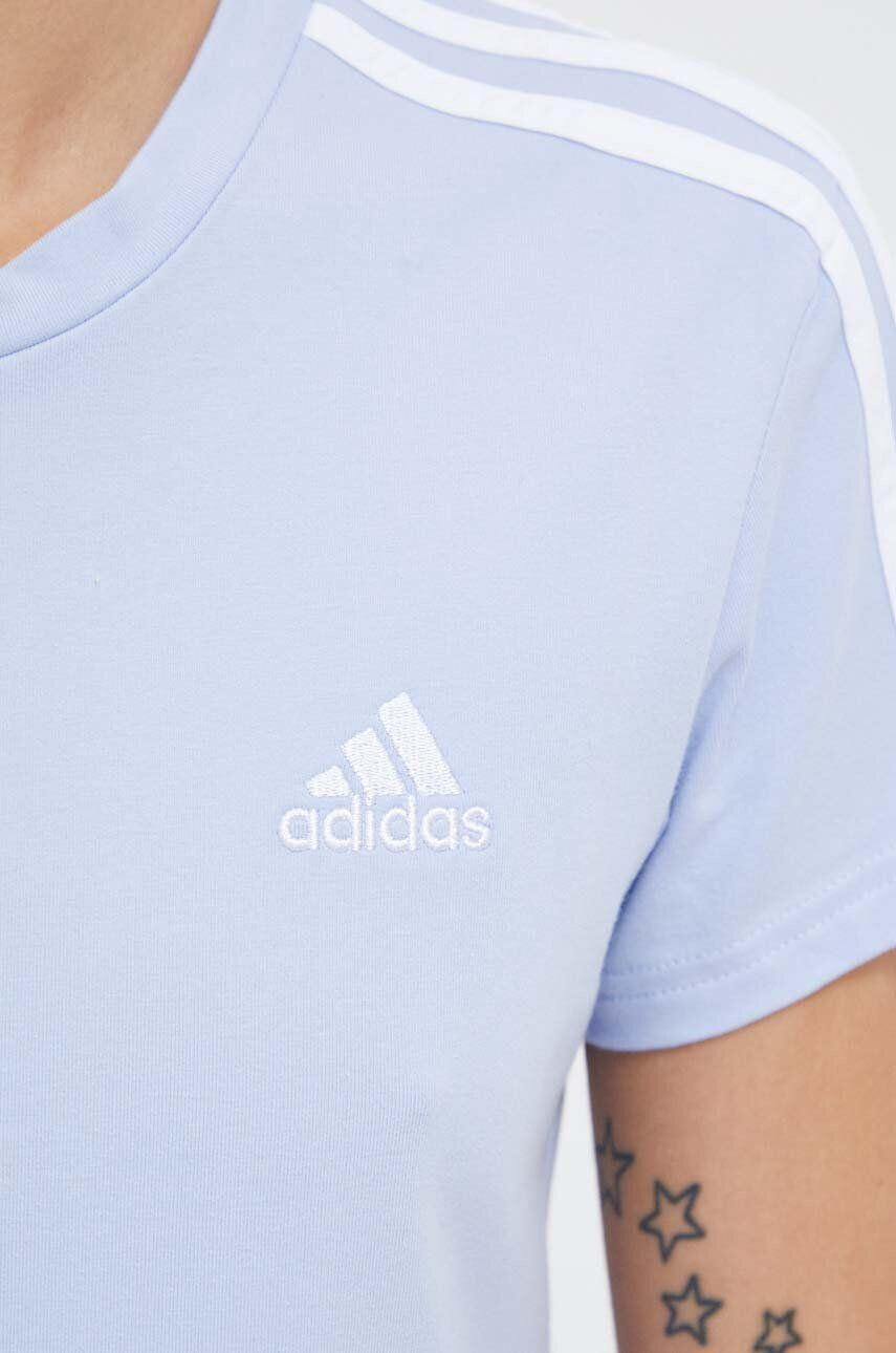 adidas Рокля в синьо къс модел с кройка по тялото - Pepit.bg