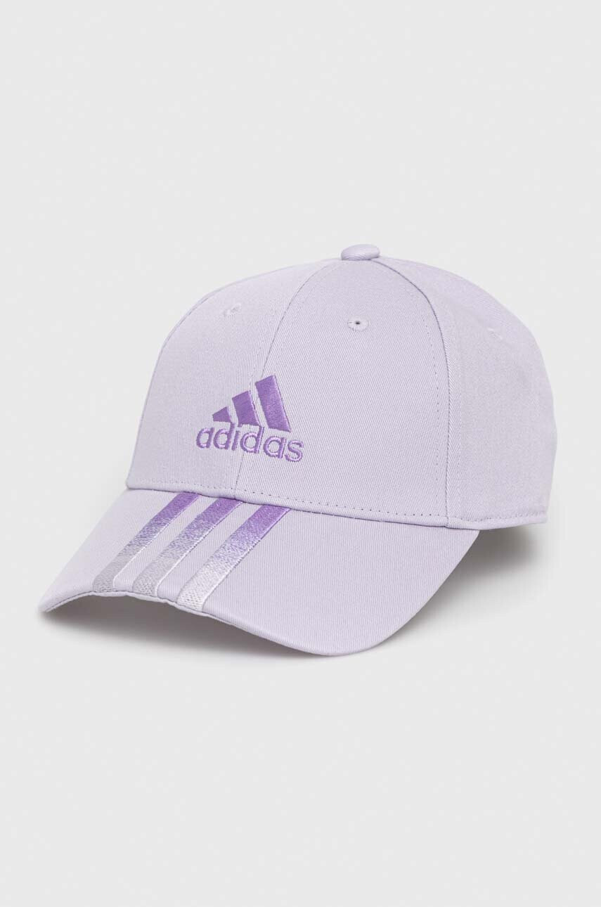 adidas Шапка с козирка в лилаво с принт - Pepit.bg