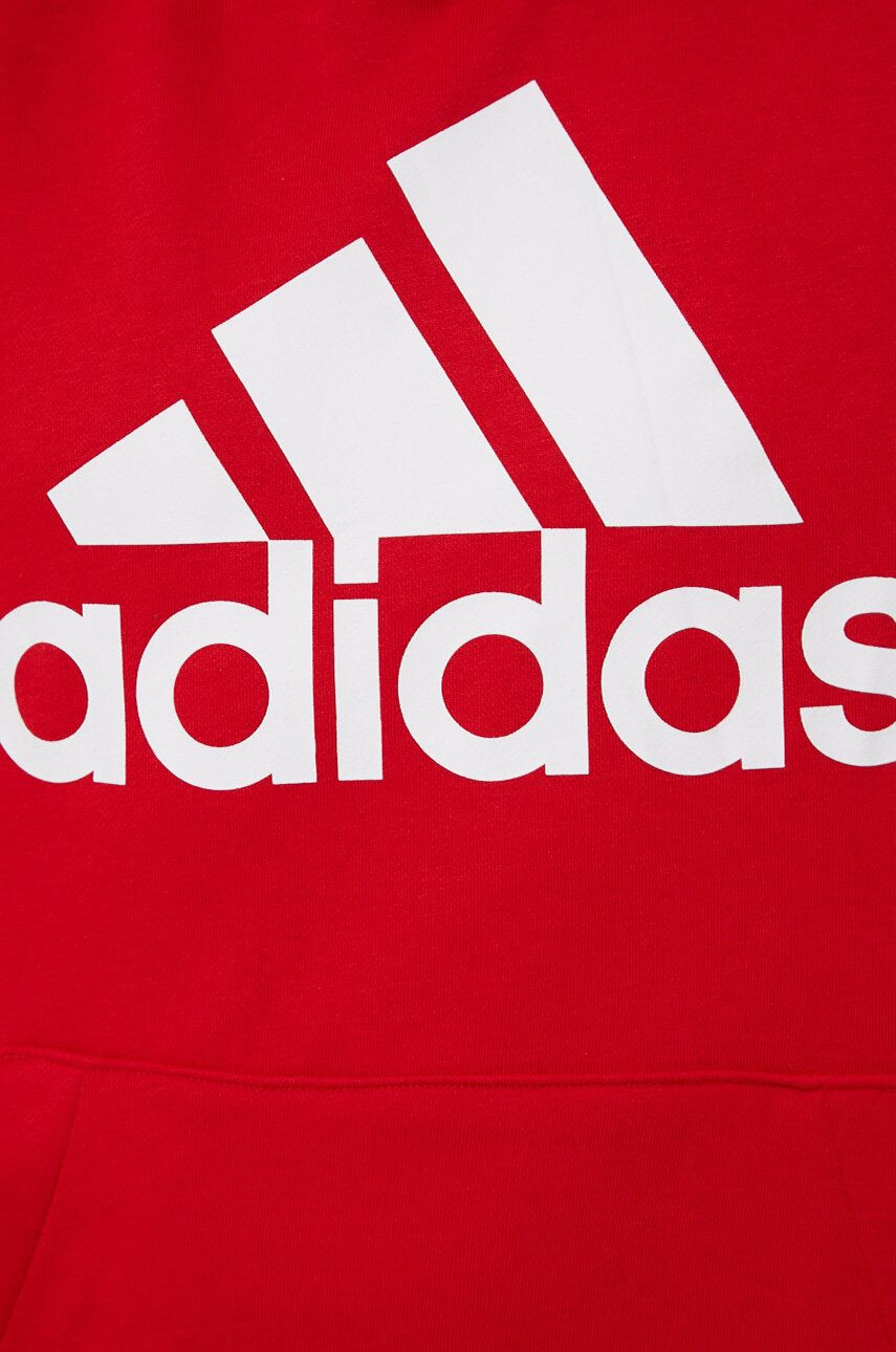 adidas Суичър GV0249 мъжка в червено с принт - Pepit.bg