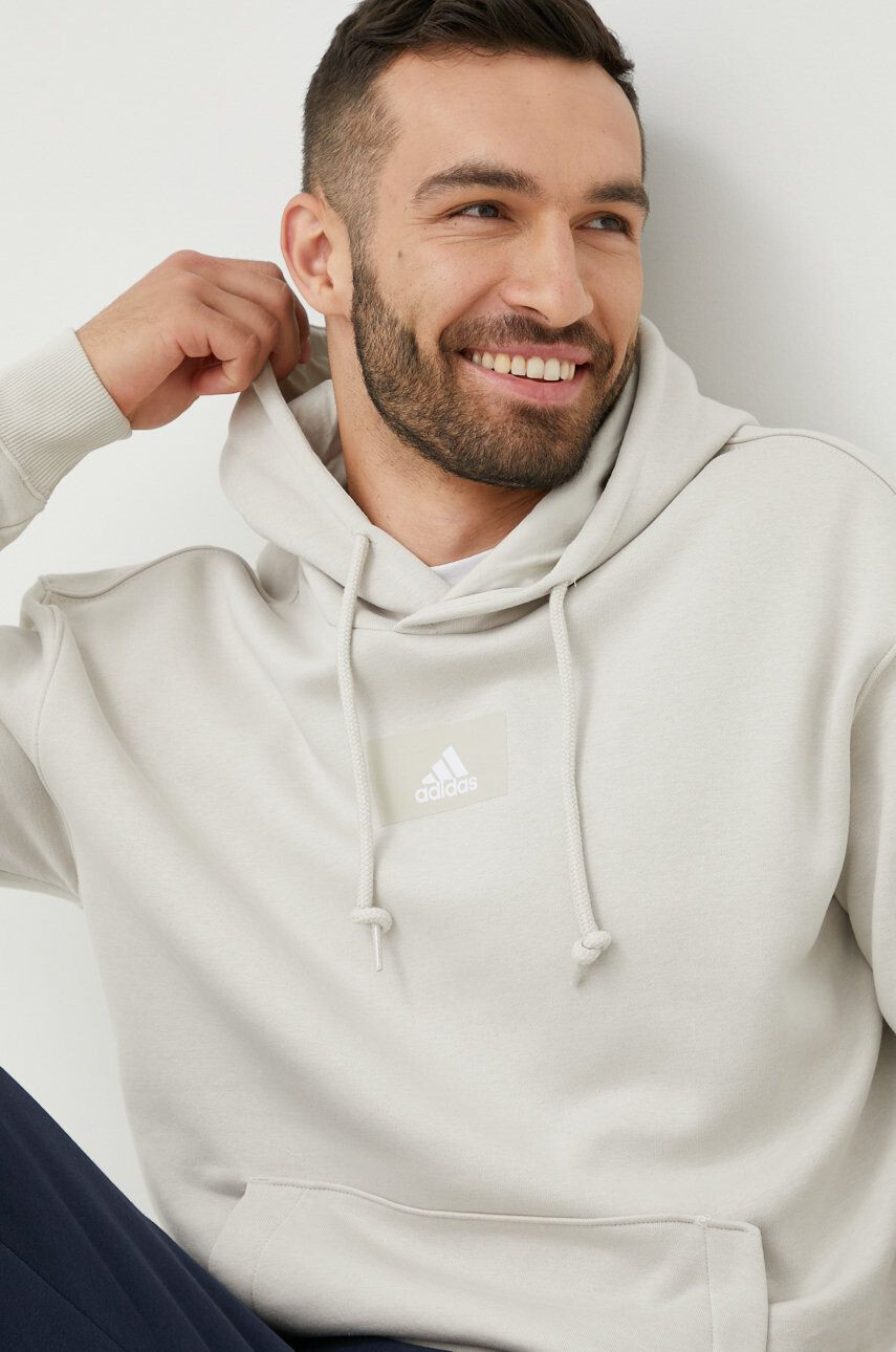 adidas Суичър в сиво меланж на - Pepit.bg