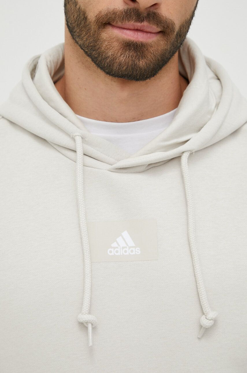 adidas Суичър в бежово с изчистен дизайн - Pepit.bg