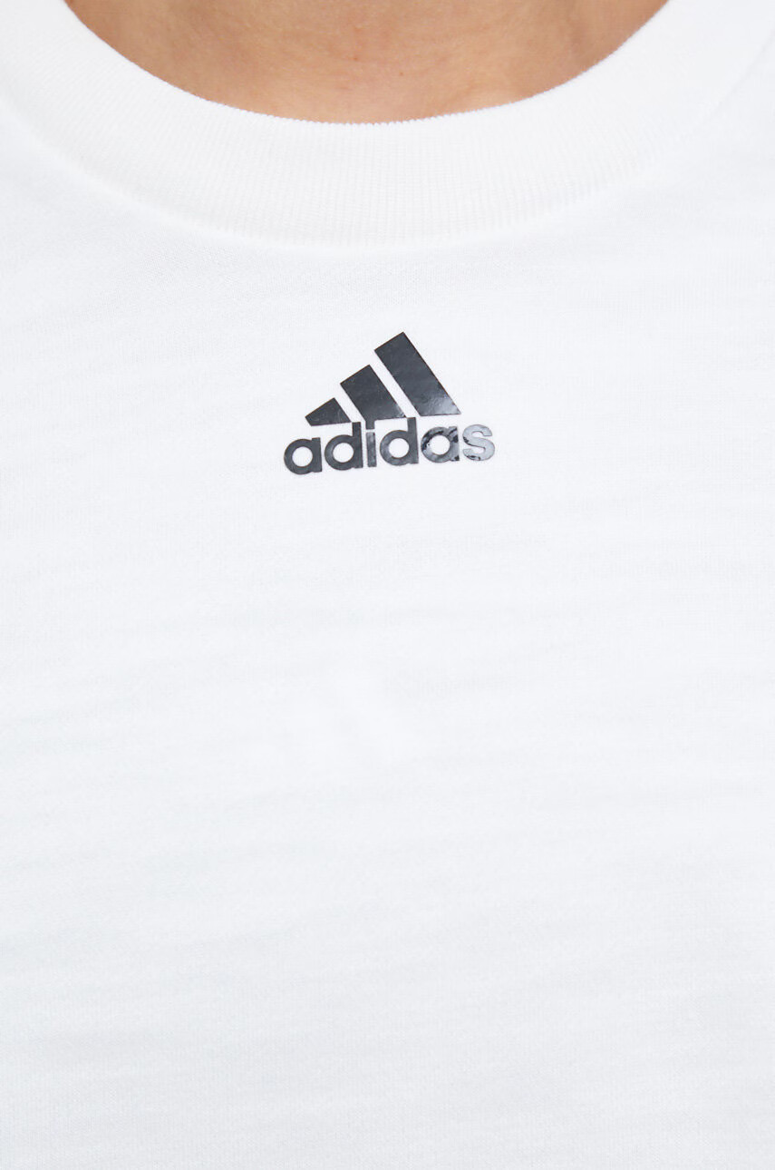 adidas Суичър в бяло с изчистен дизайн - Pepit.bg