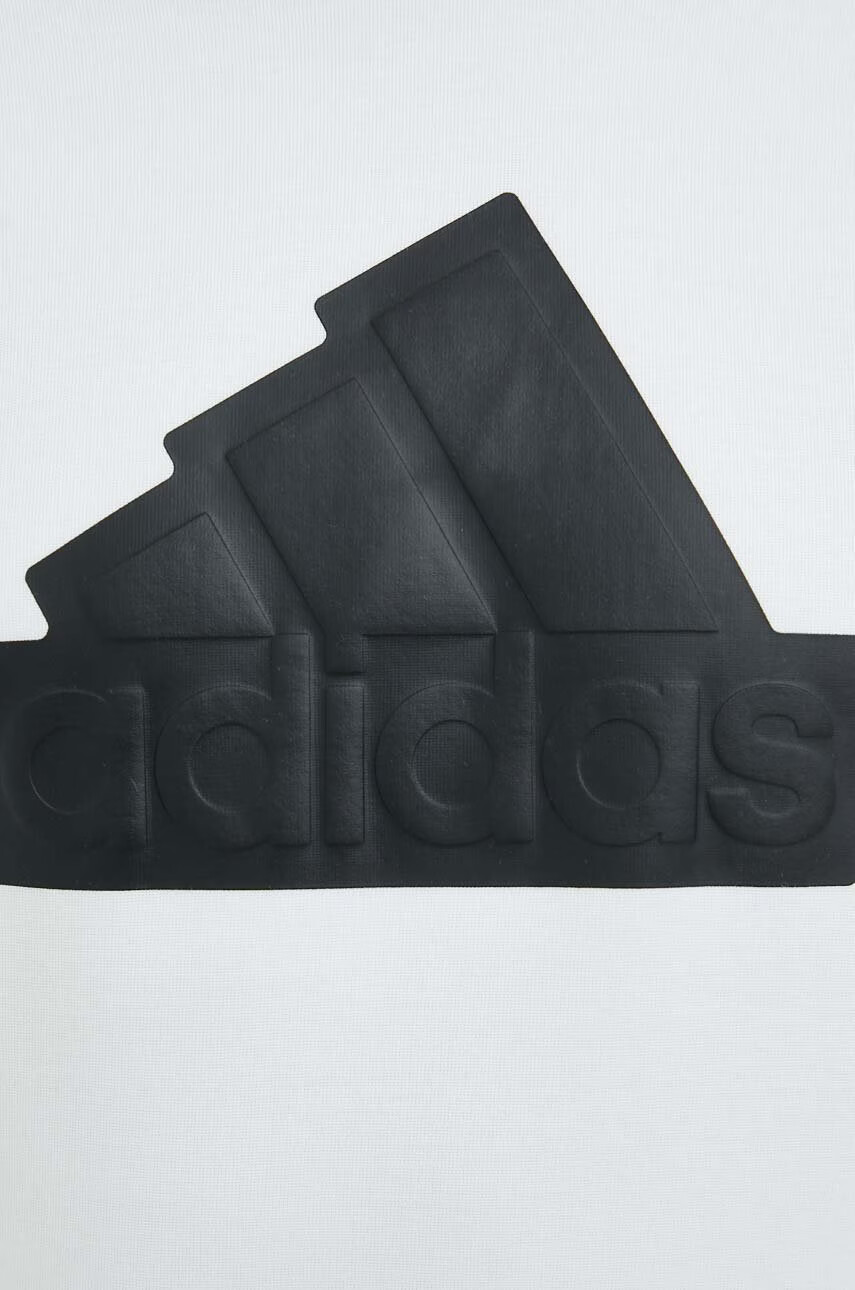 adidas Суичър в бяло с качулка с принт - Pepit.bg