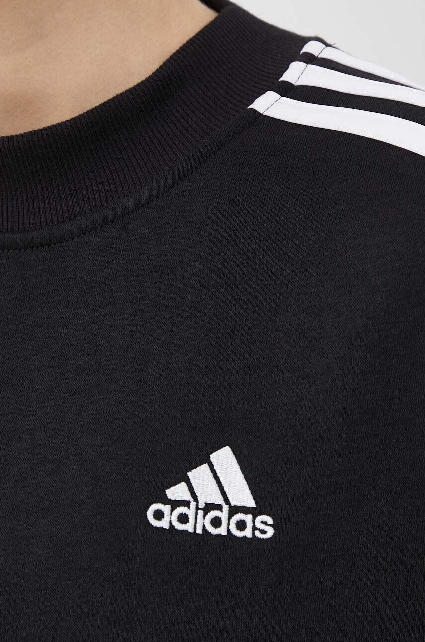 adidas Суичър В черно с десен - Pepit.bg