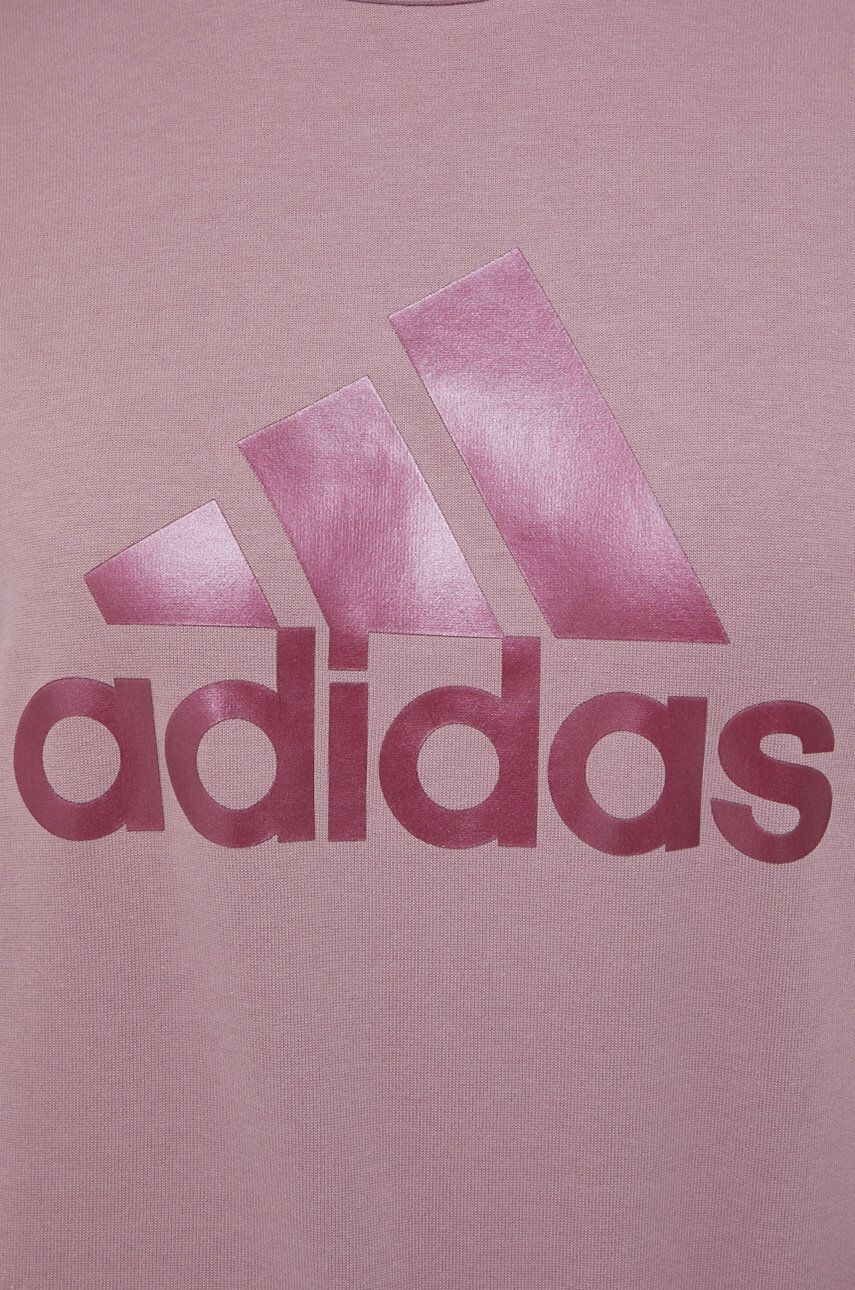 adidas Суичър в розово с апликация - Pepit.bg