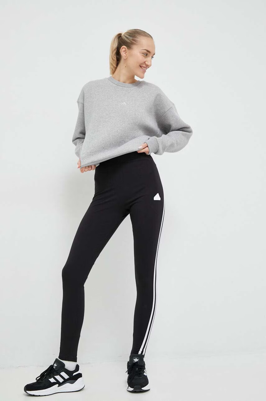adidas Суичър в сиво меланж на - Pepit.bg