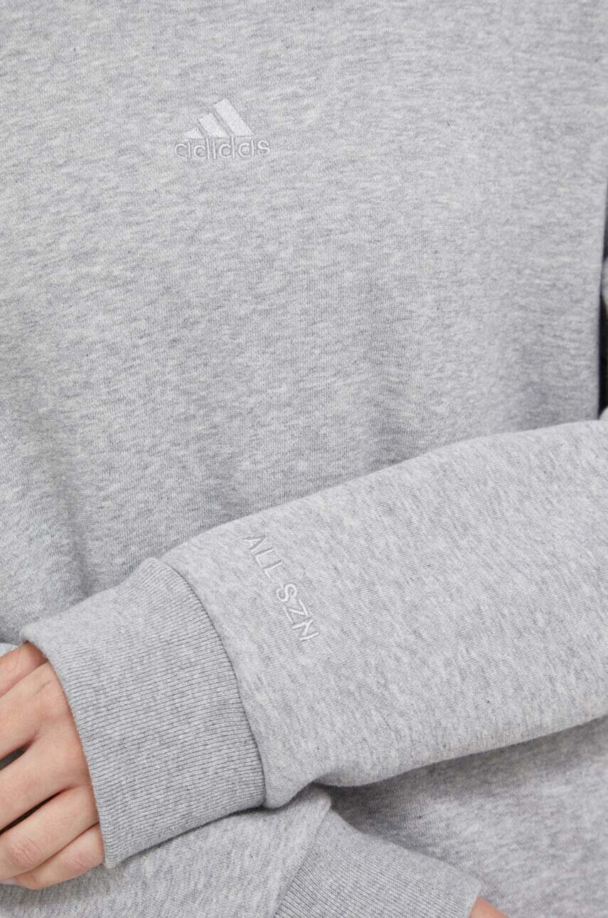 adidas Суичър в сиво меланж на - Pepit.bg