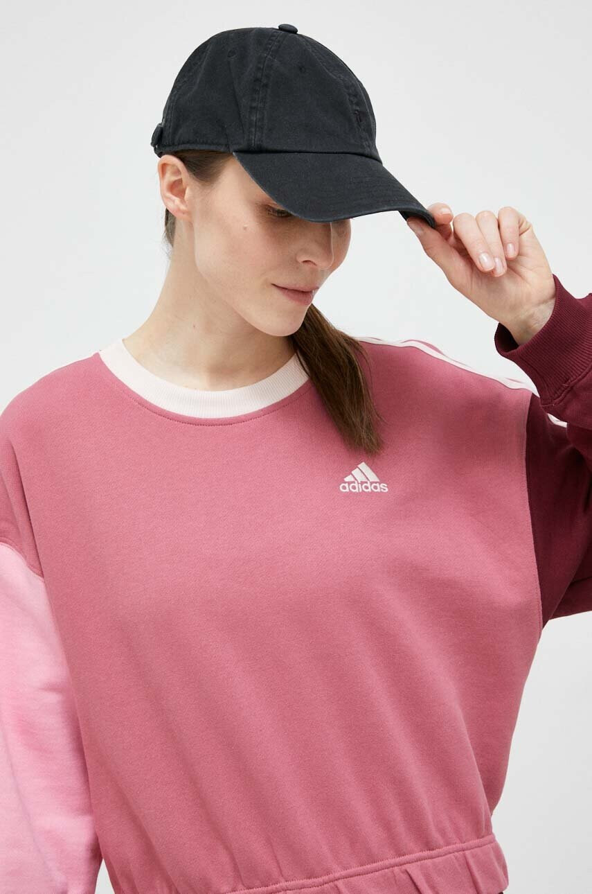 adidas Суичър в розово с десен - Pepit.bg