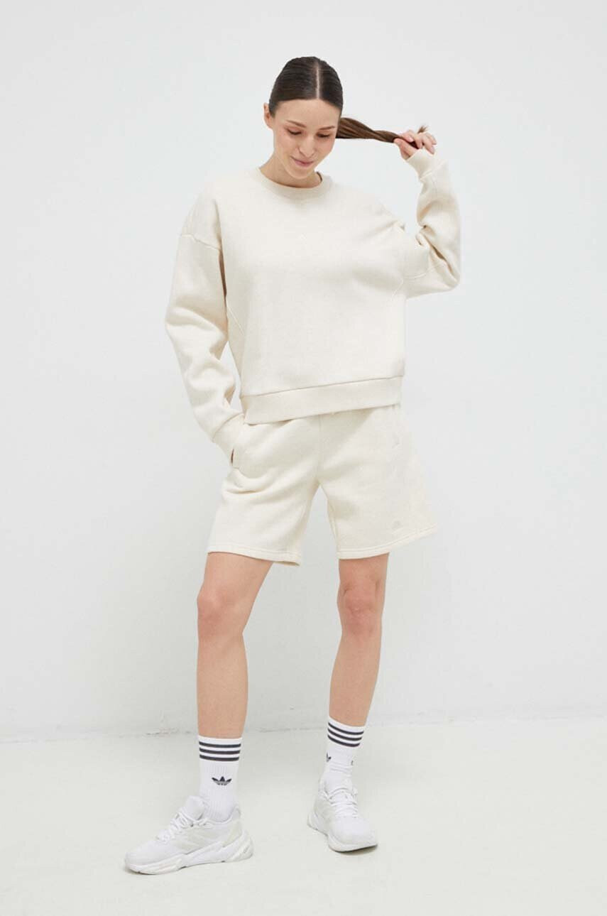 adidas Суичър в бежово меланж на - Pepit.bg