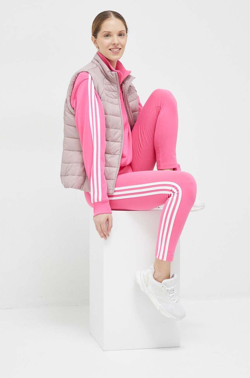 adidas Суичър в розово с десен - Pepit.bg