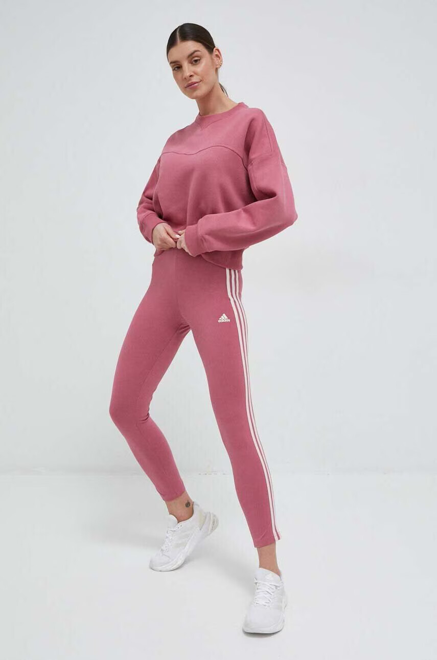 adidas Суичър в розово с изчистен дизайн - Pepit.bg