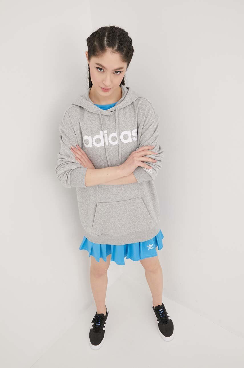 adidas Суичър в сиво меланж на - Pepit.bg