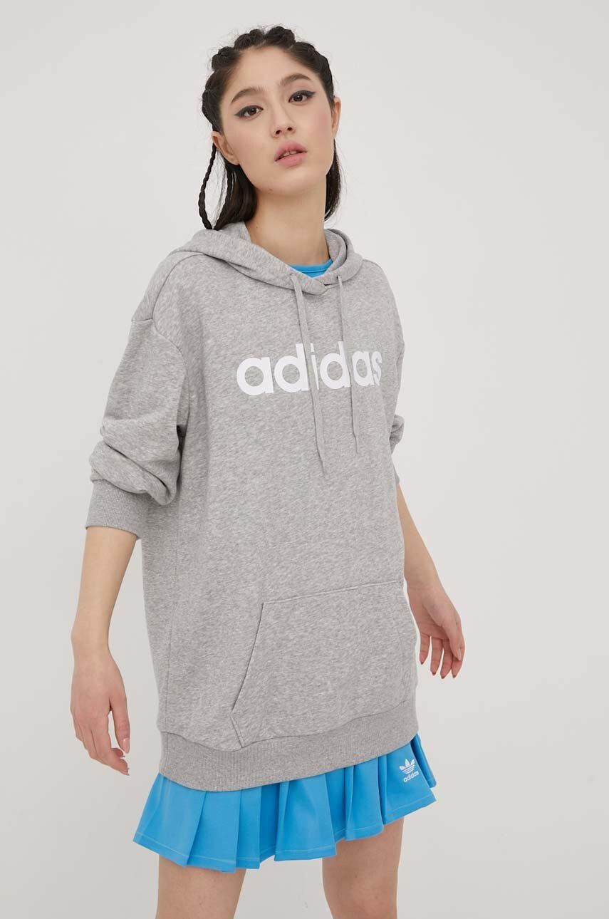 adidas Суичър в сиво меланж на - Pepit.bg