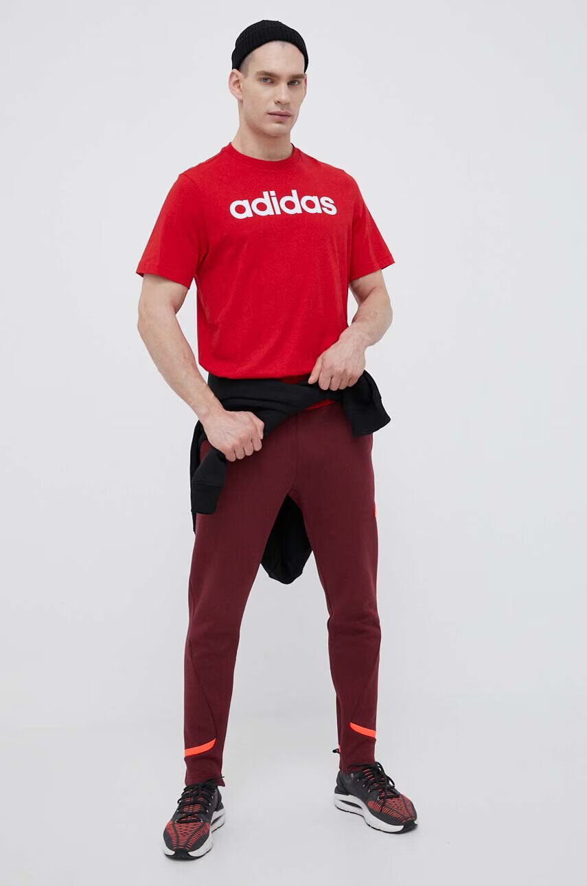 adidas Суичър в черно с качулка с принт - Pepit.bg
