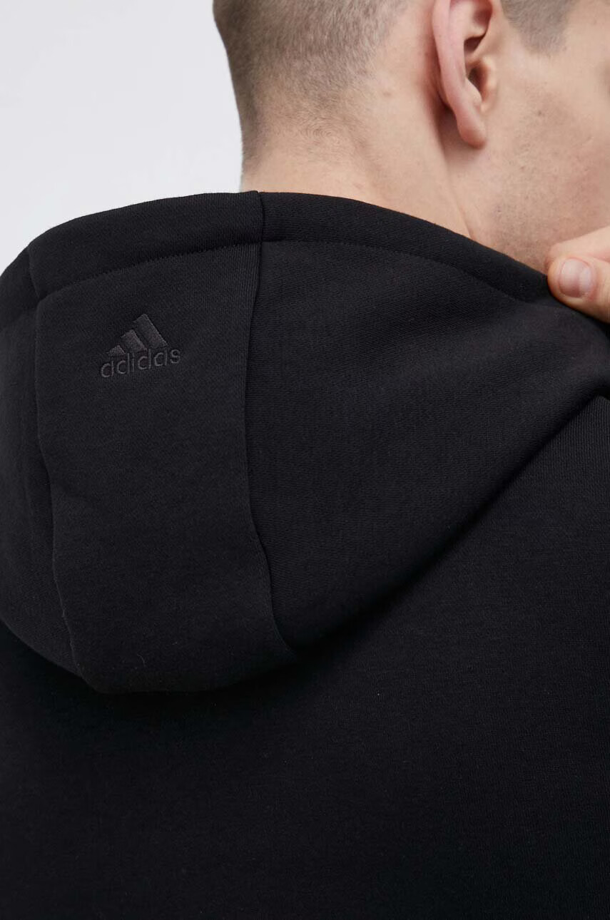 adidas Суичър в черно с качулка с принт - Pepit.bg