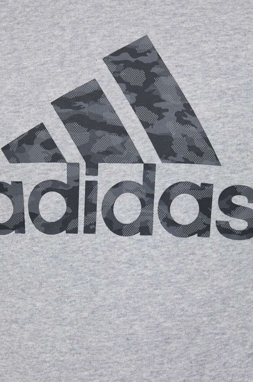 adidas Суичър в бордо с качулка с изчистен дизайн - Pepit.bg