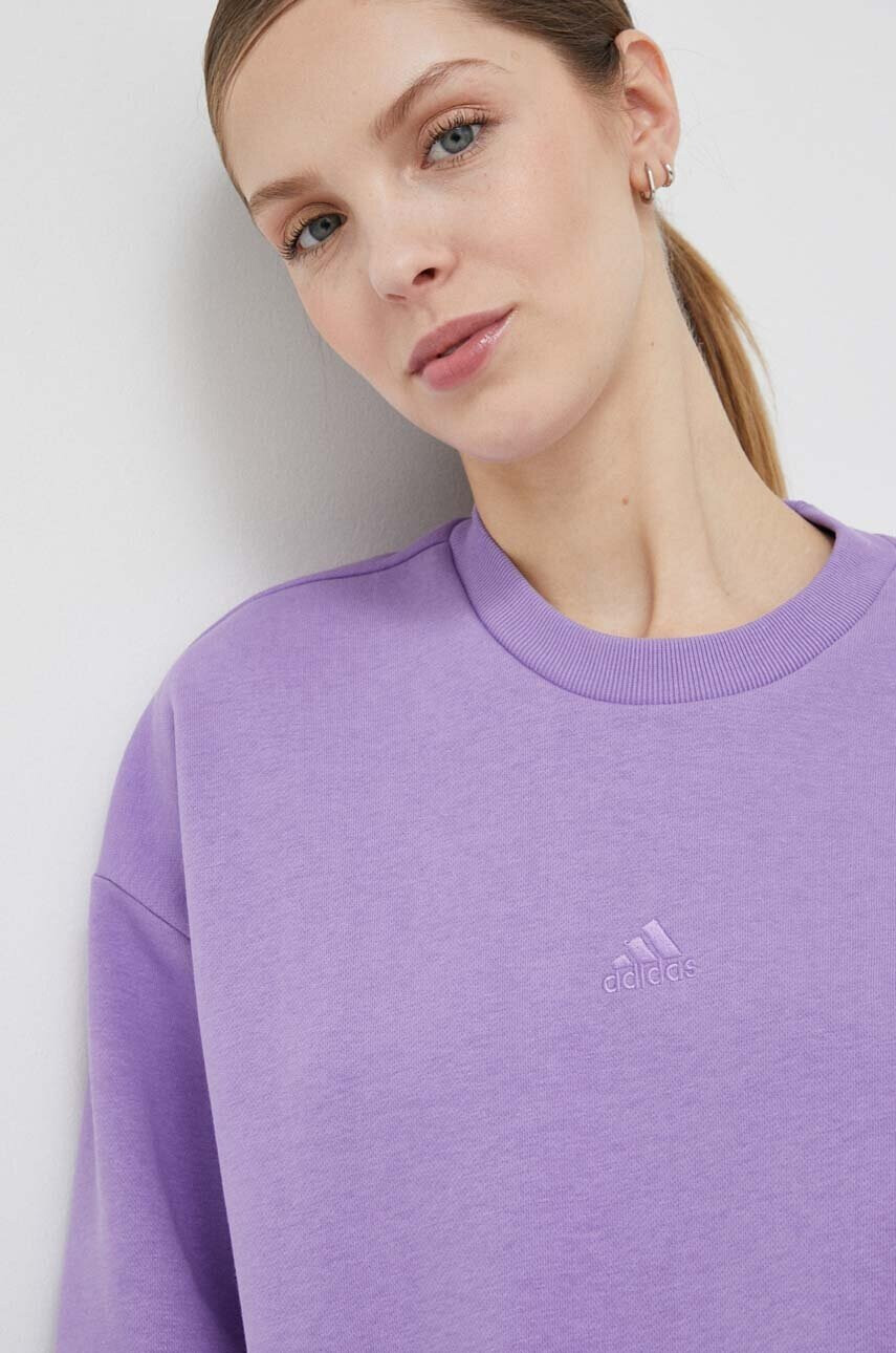 adidas Суичър в лилаво с изчистен дизайн - Pepit.bg