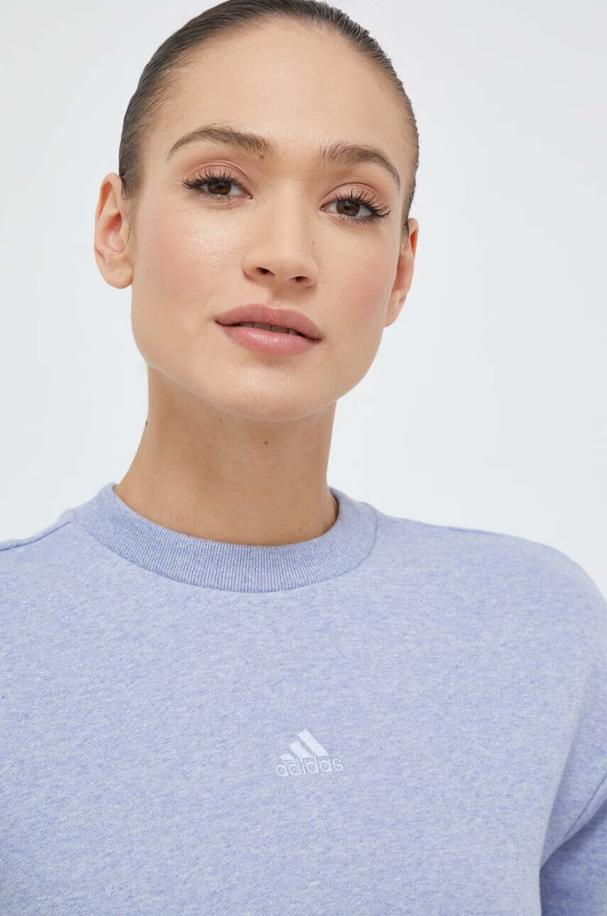 adidas Суичър в синьо с изчистен дизайн - Pepit.bg