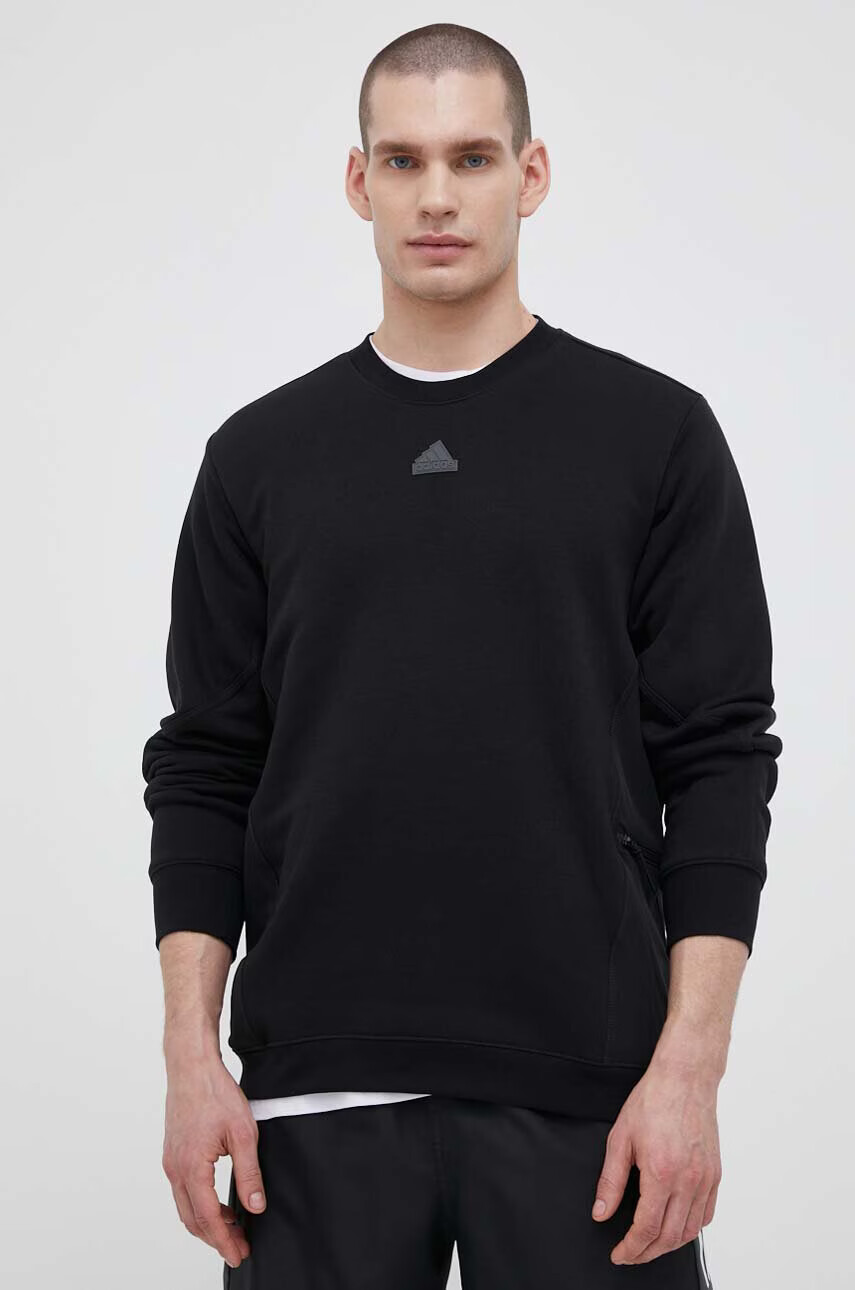 adidas Суичър в черно с изчистен дизайн - Pepit.bg