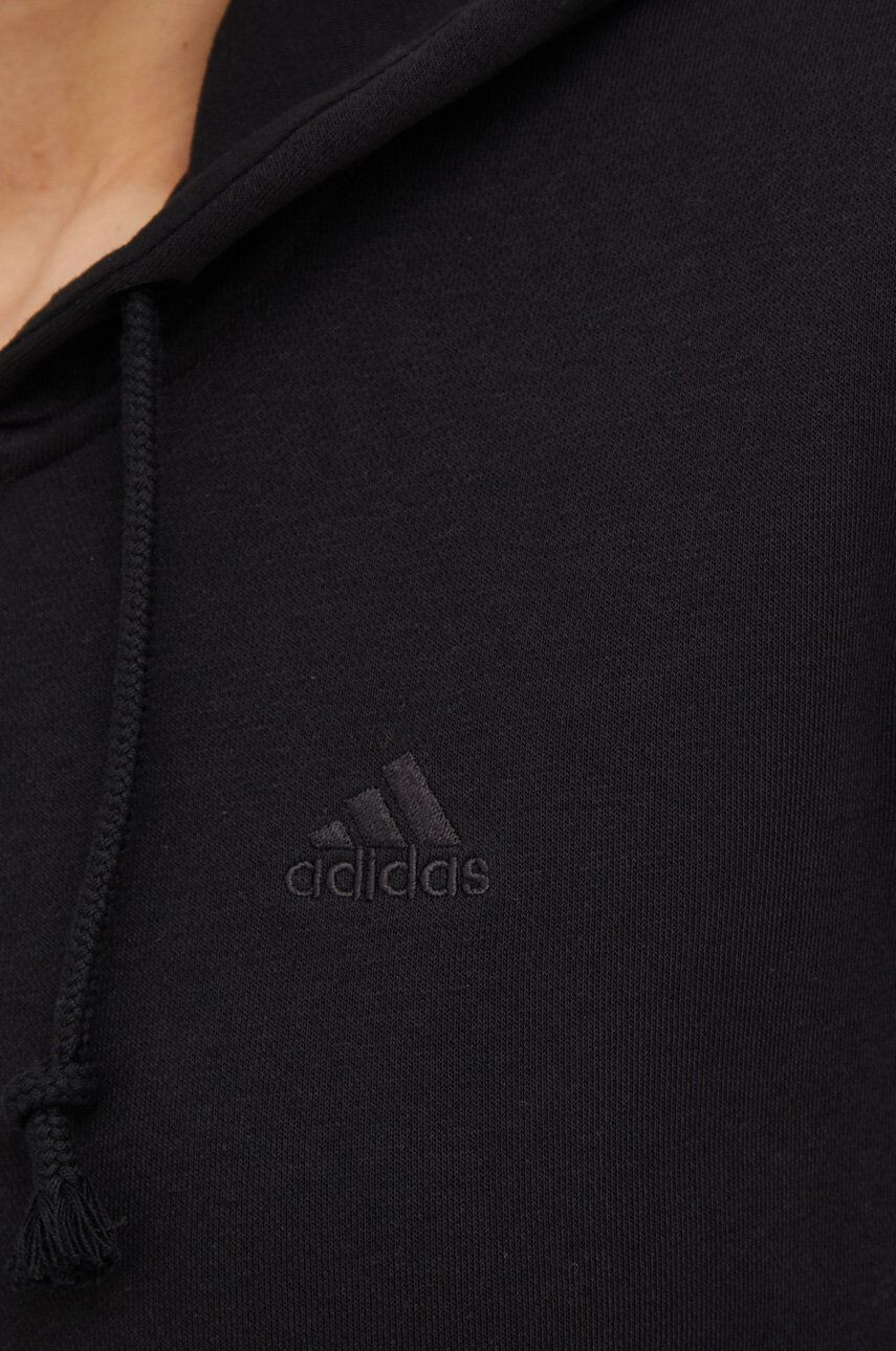 adidas Суичър в черно с качулка с изчистен дизайн - Pepit.bg