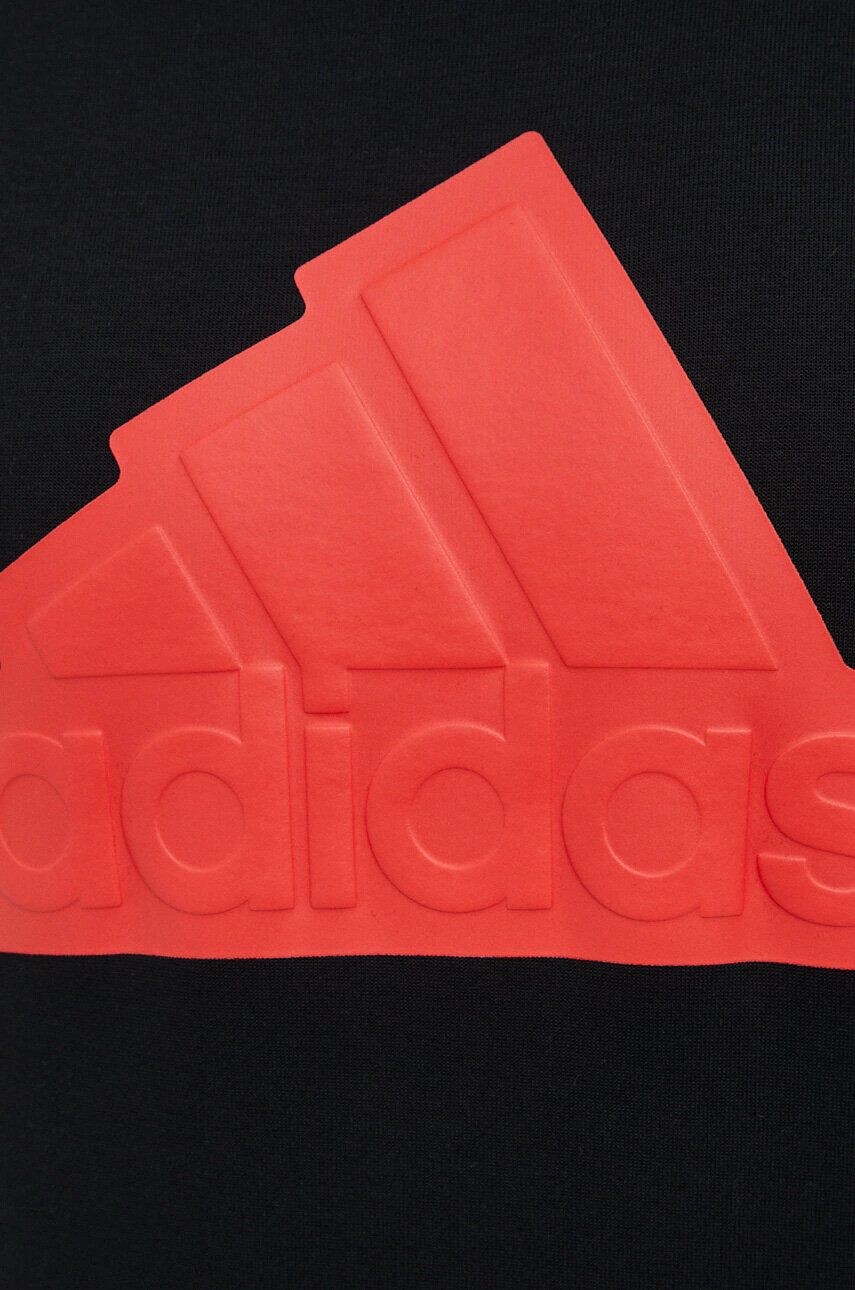 adidas Суичър в черно с качулка с принт - Pepit.bg