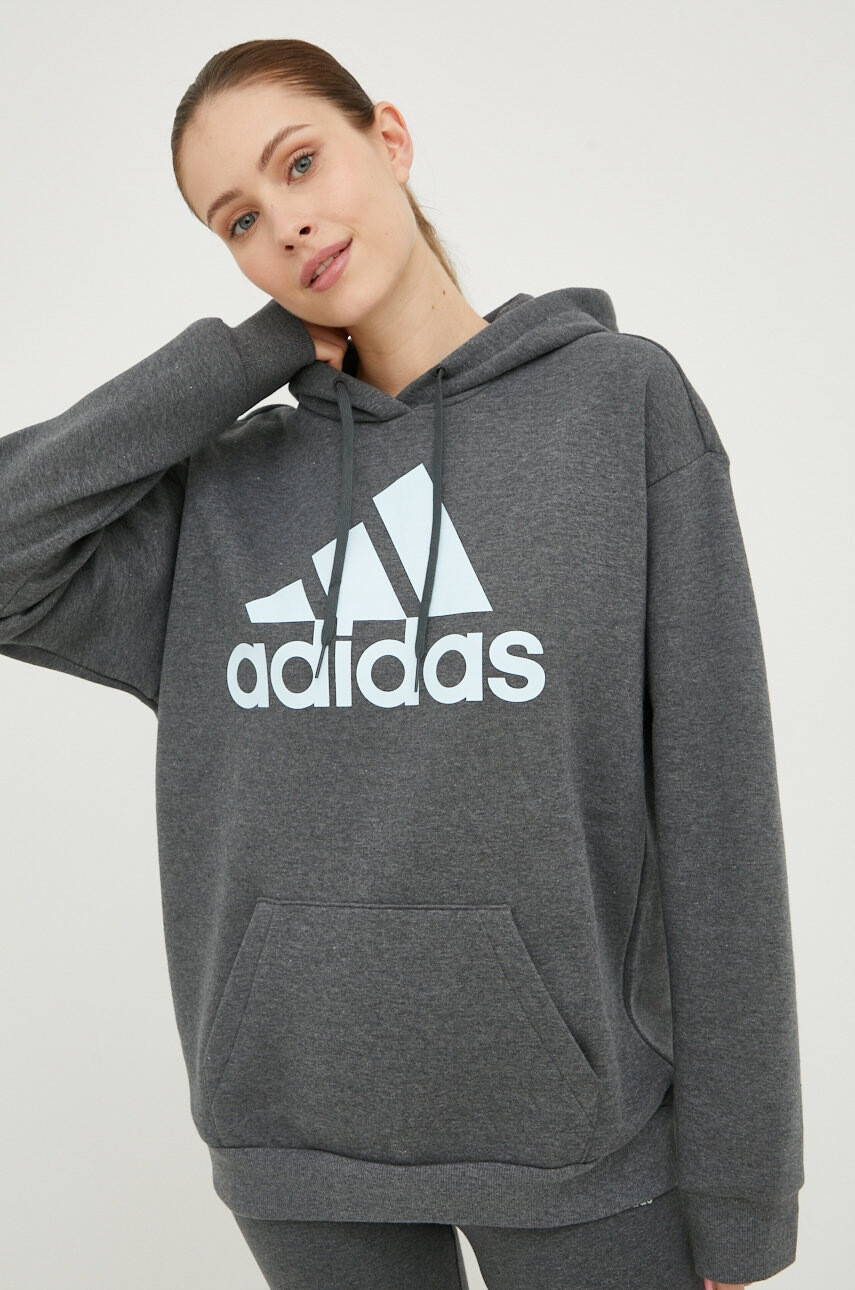 adidas Суичър в сиво с принт - Pepit.bg