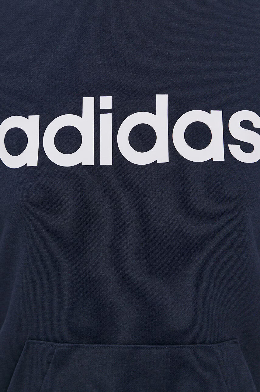adidas Суичър H07797 дамски в тъмносиньо с принт - Pepit.bg