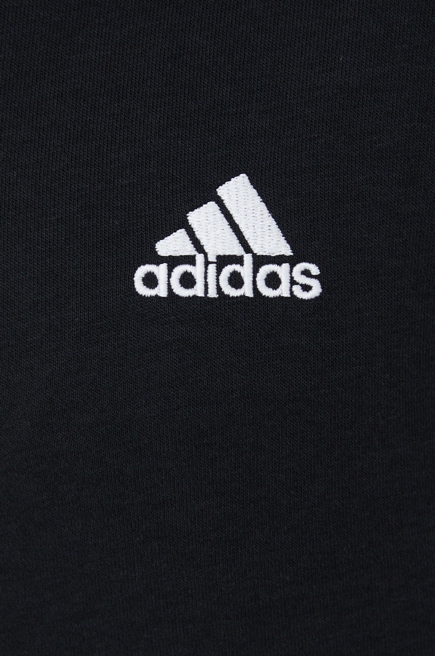 adidas Суичър HC9124 в черно с апликация - Pepit.bg