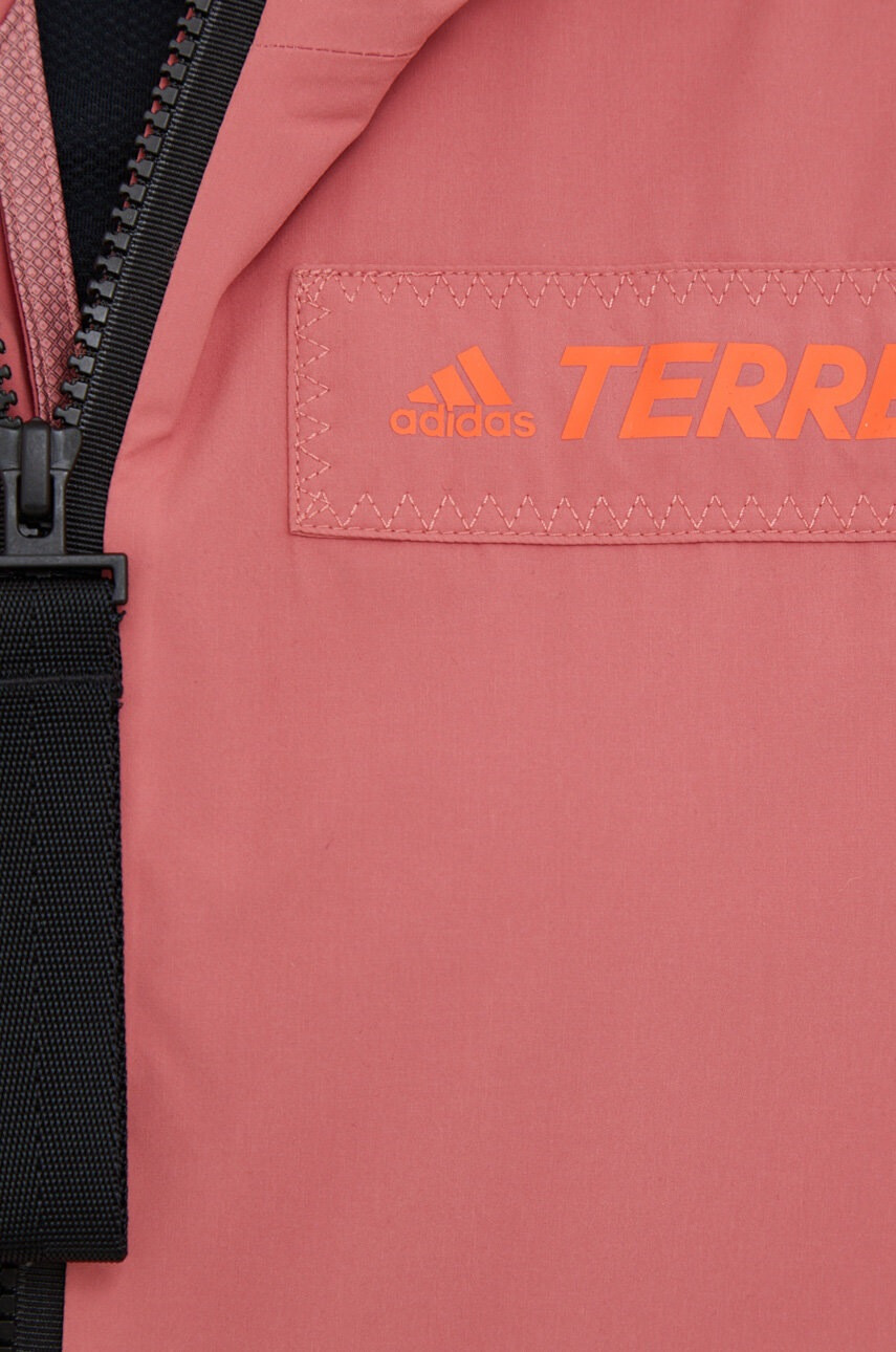 adidas TERREX Непромокаемо яке Utilitas в оранжево - Pepit.bg