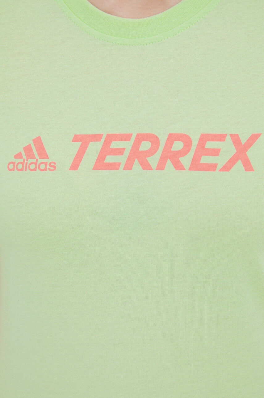 adidas TERREX Памучна тениска HE1645 в зелено - Pepit.bg