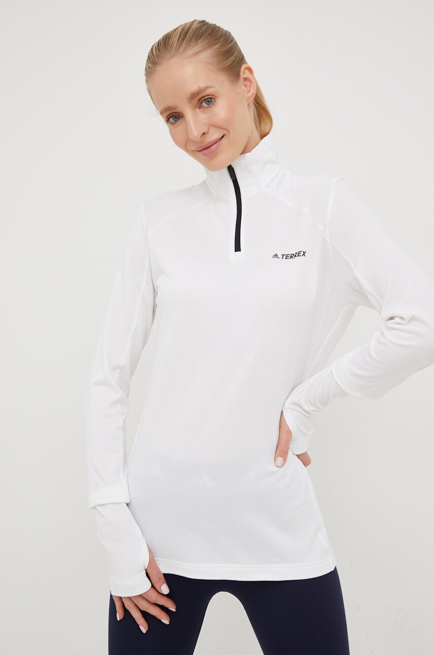 adidas TERREX Спортен суичър Mluti в бяло с изчистен дизайн - Pepit.bg
