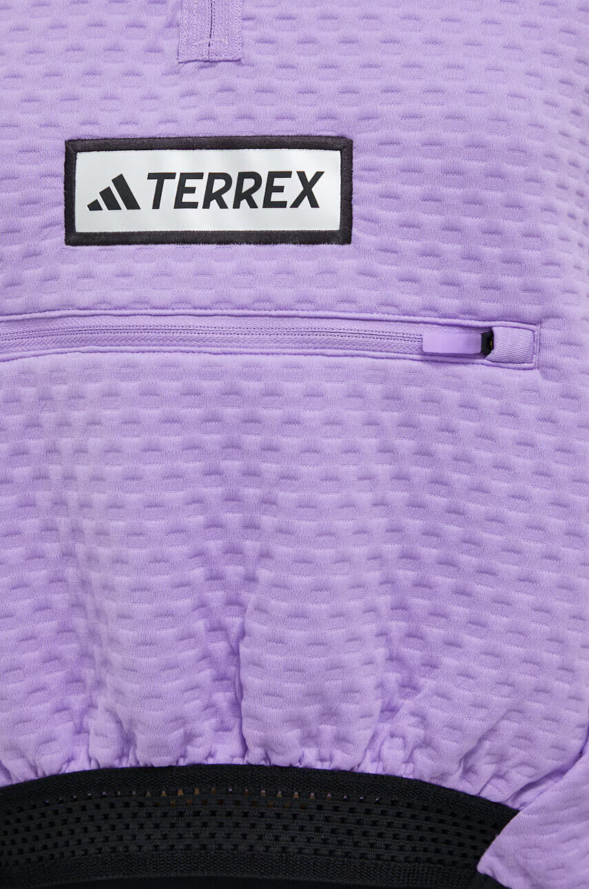 adidas TERREX Спортен суичър в лилаво с изчистен дизайн - Pepit.bg