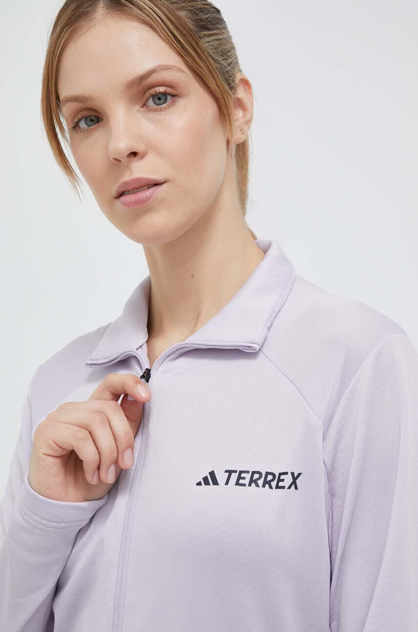 adidas TERREX Спортен суичър Multi в лилаво с изчистен дизайн - Pepit.bg