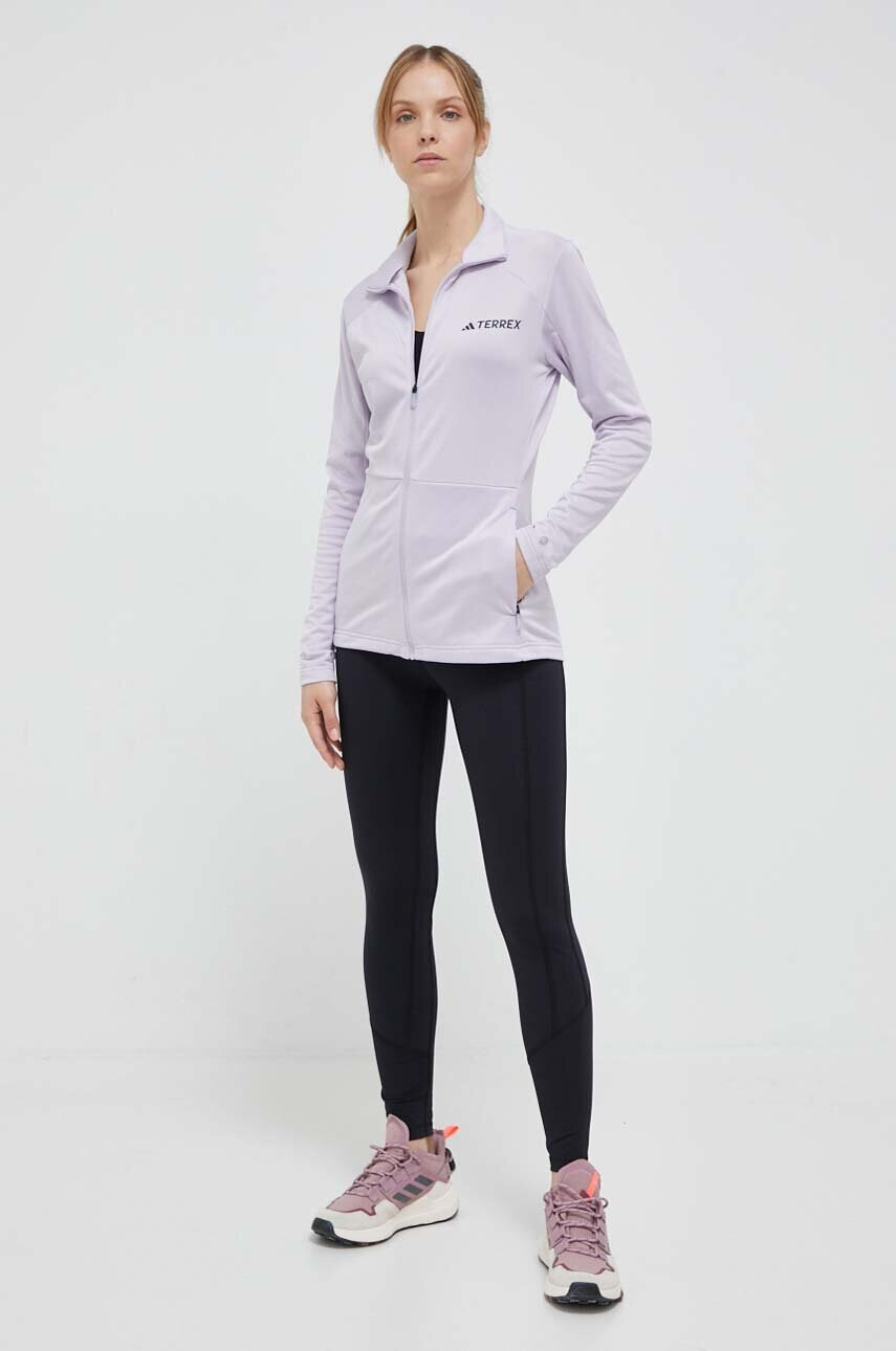 adidas TERREX Спортен суичър Multi в лилаво с изчистен дизайн - Pepit.bg