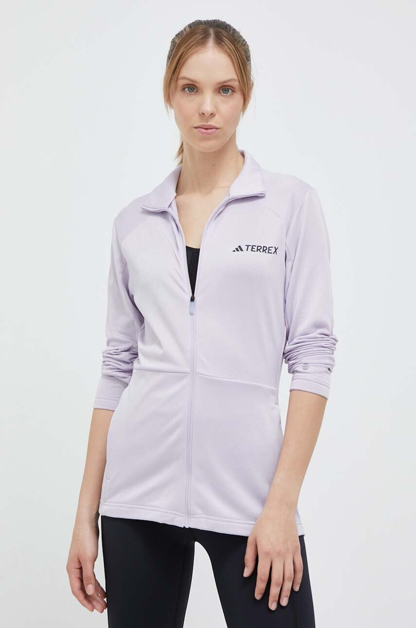 adidas TERREX Спортен суичър Multi в лилаво с изчистен дизайн - Pepit.bg