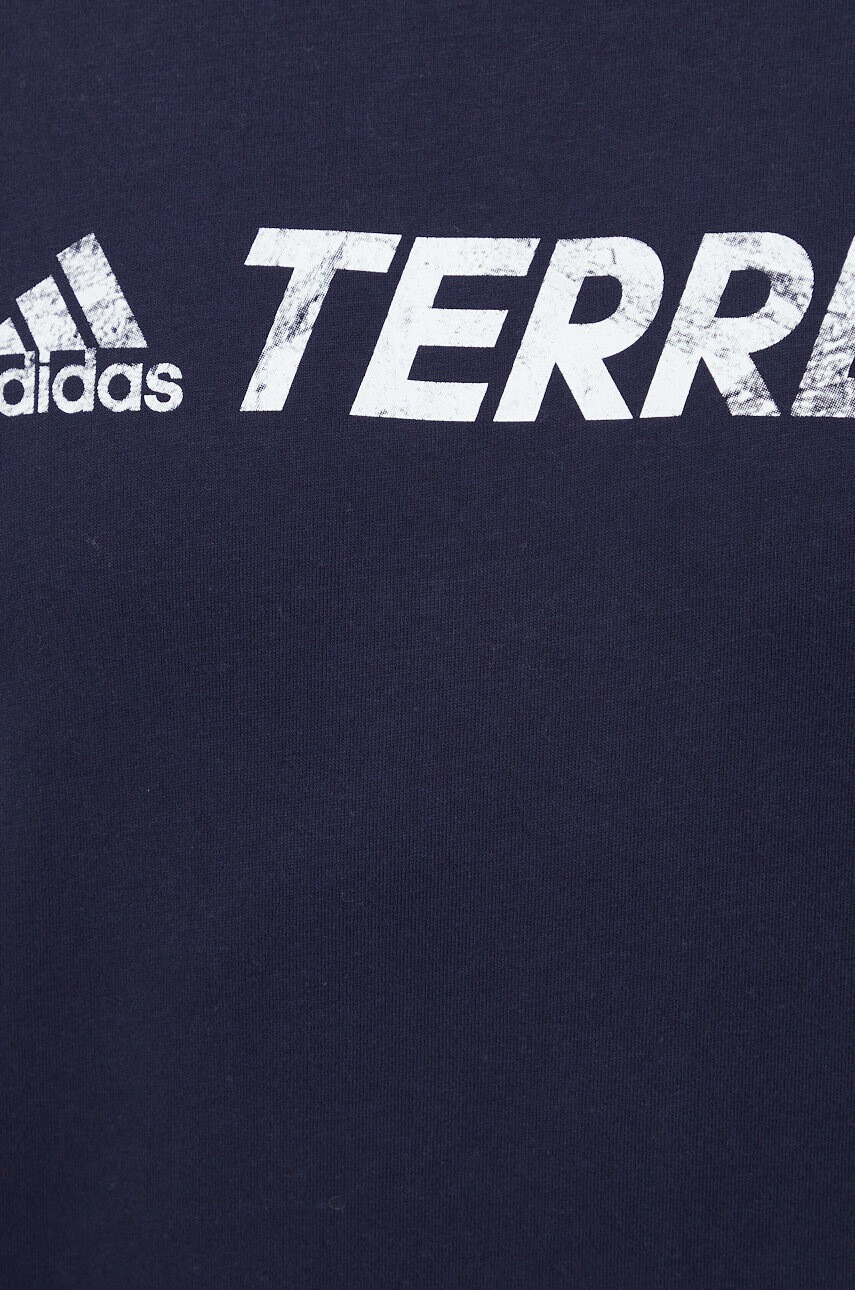 adidas TERREX Тениска Classic Logo в тъмносиньо с принт - Pepit.bg