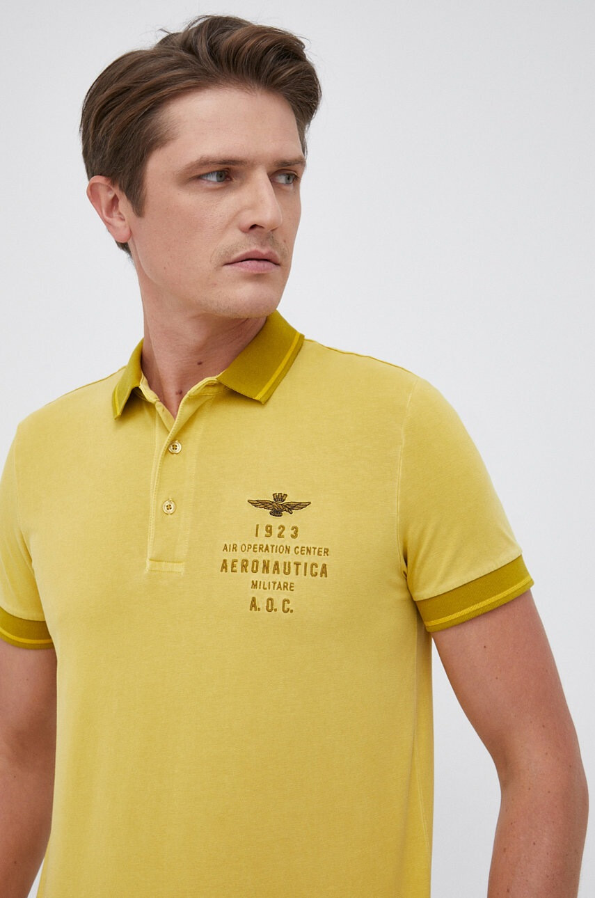 Aeronautica Militare Тениска с яка - Pepit.bg