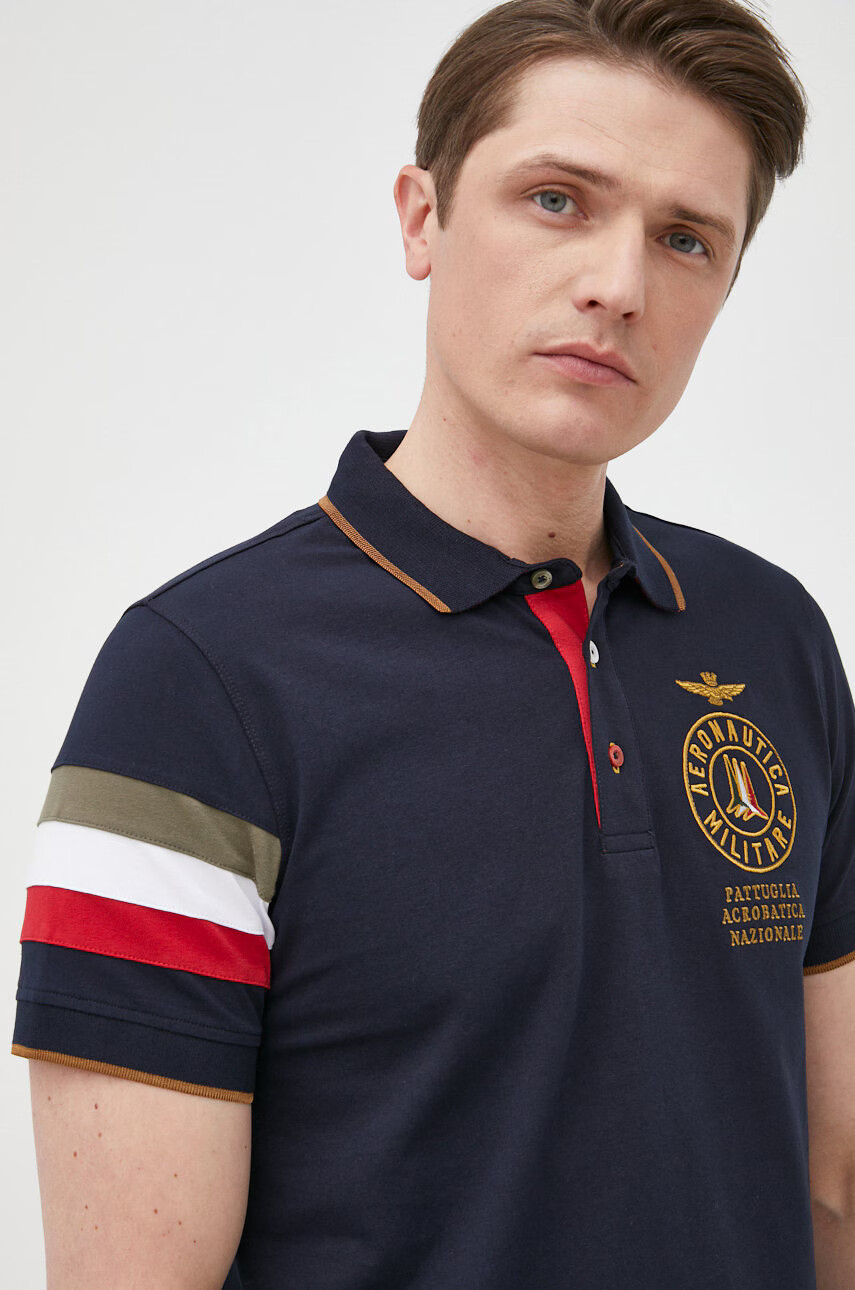 Aeronautica Militare Тениска с яка - Pepit.bg