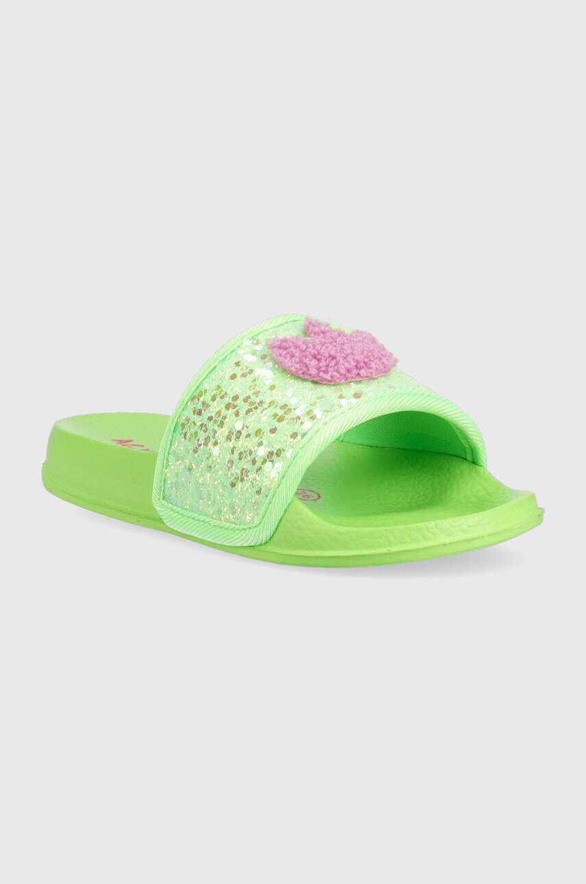 Agatha Ruiz de la Prada Детски чехли в зелено - Pepit.bg