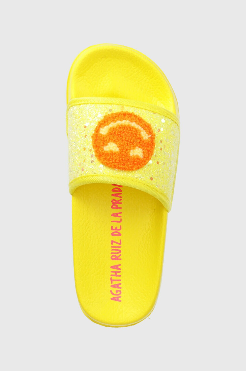 Agatha Ruiz de la Prada Детски чехли в жълто - Pepit.bg