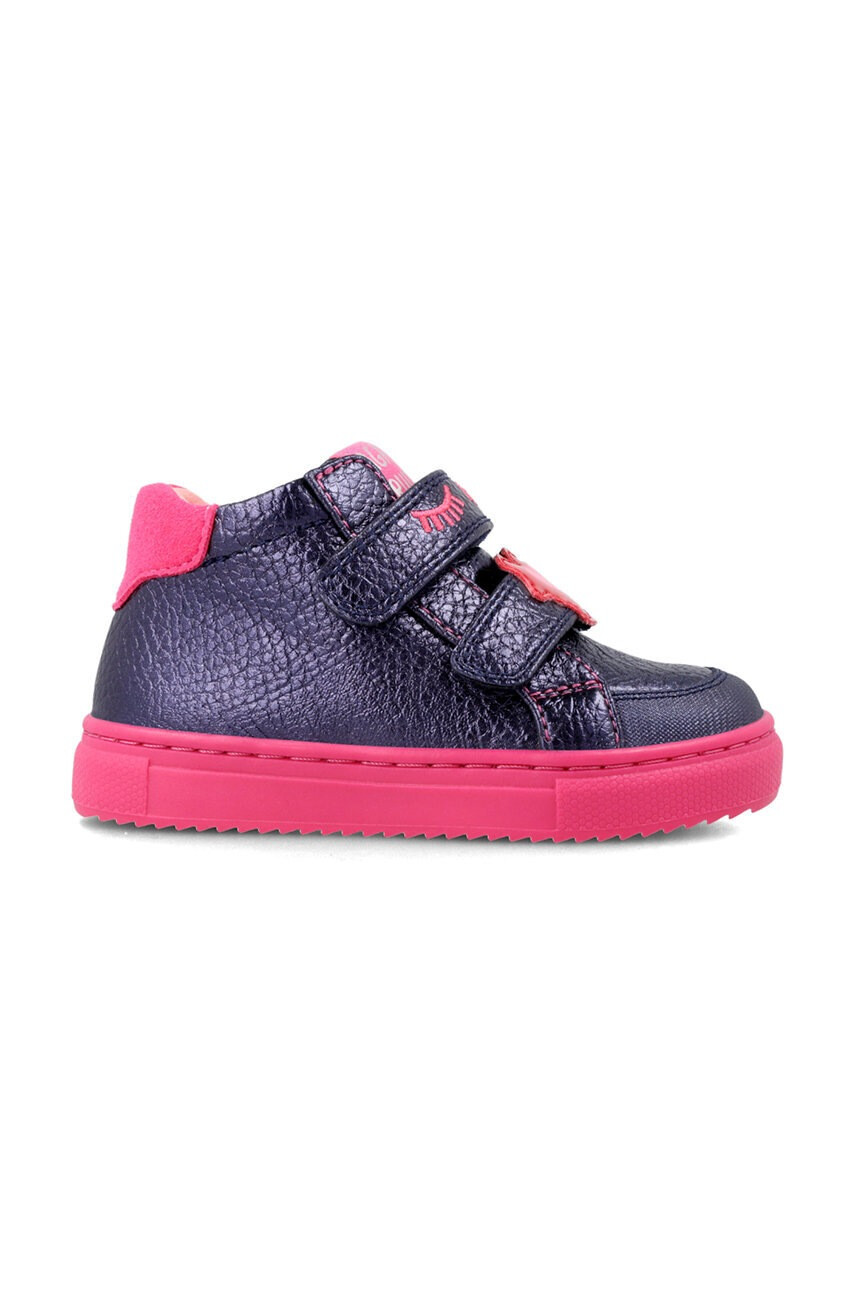 Agatha Ruiz de la Prada Детски кожени маратонки в тъмносиньо - Pepit.bg