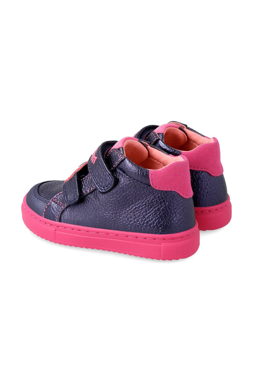 Agatha Ruiz de la Prada Детски кожени маратонки в тъмносиньо - Pepit.bg