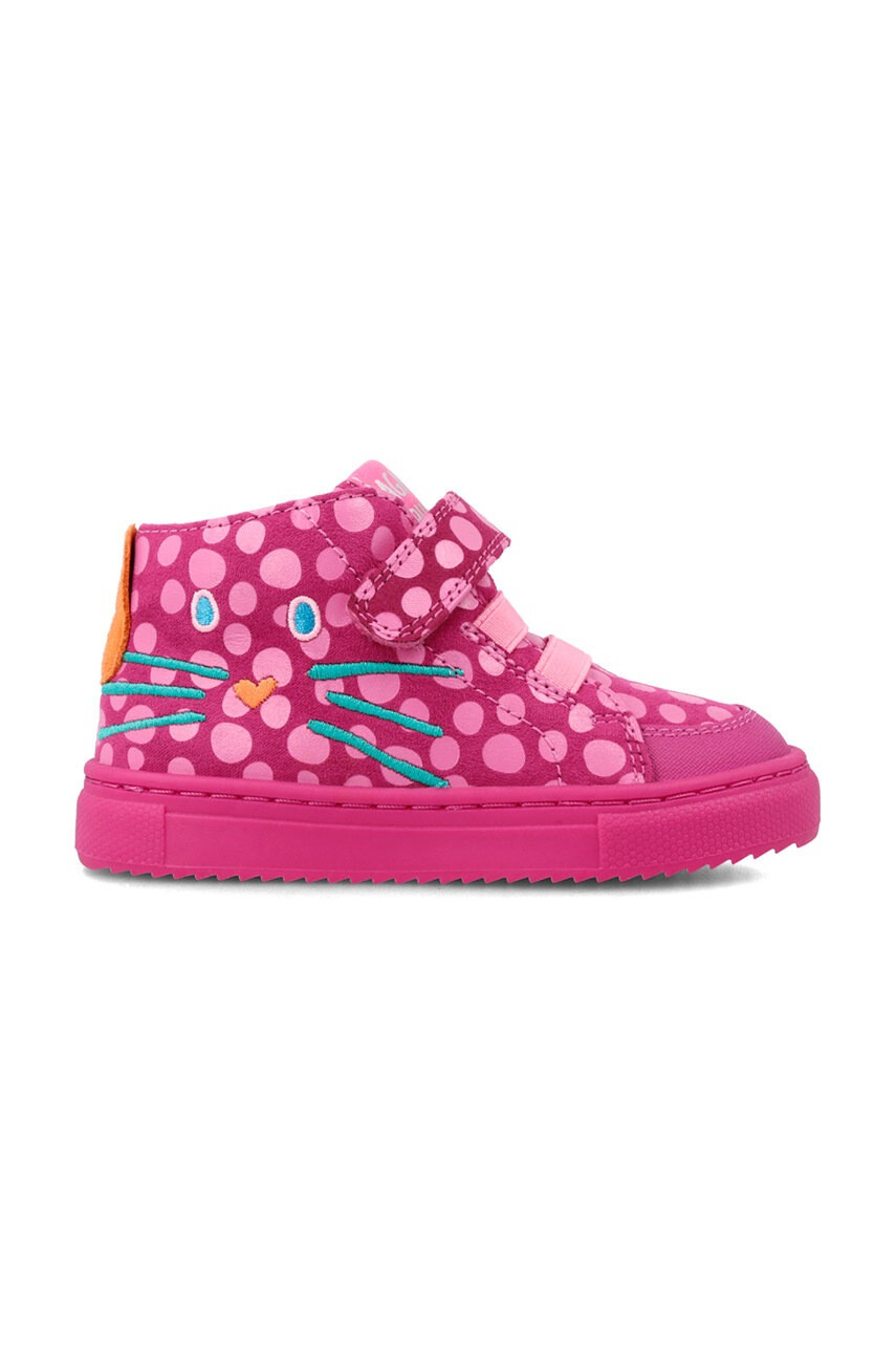 Agatha Ruiz de la Prada Детски кожени маратонки в розово - Pepit.bg